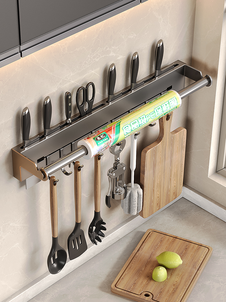 Kitchen Gadgets Wallpaper - Portarotolo da Cucina in Acciaio Inox