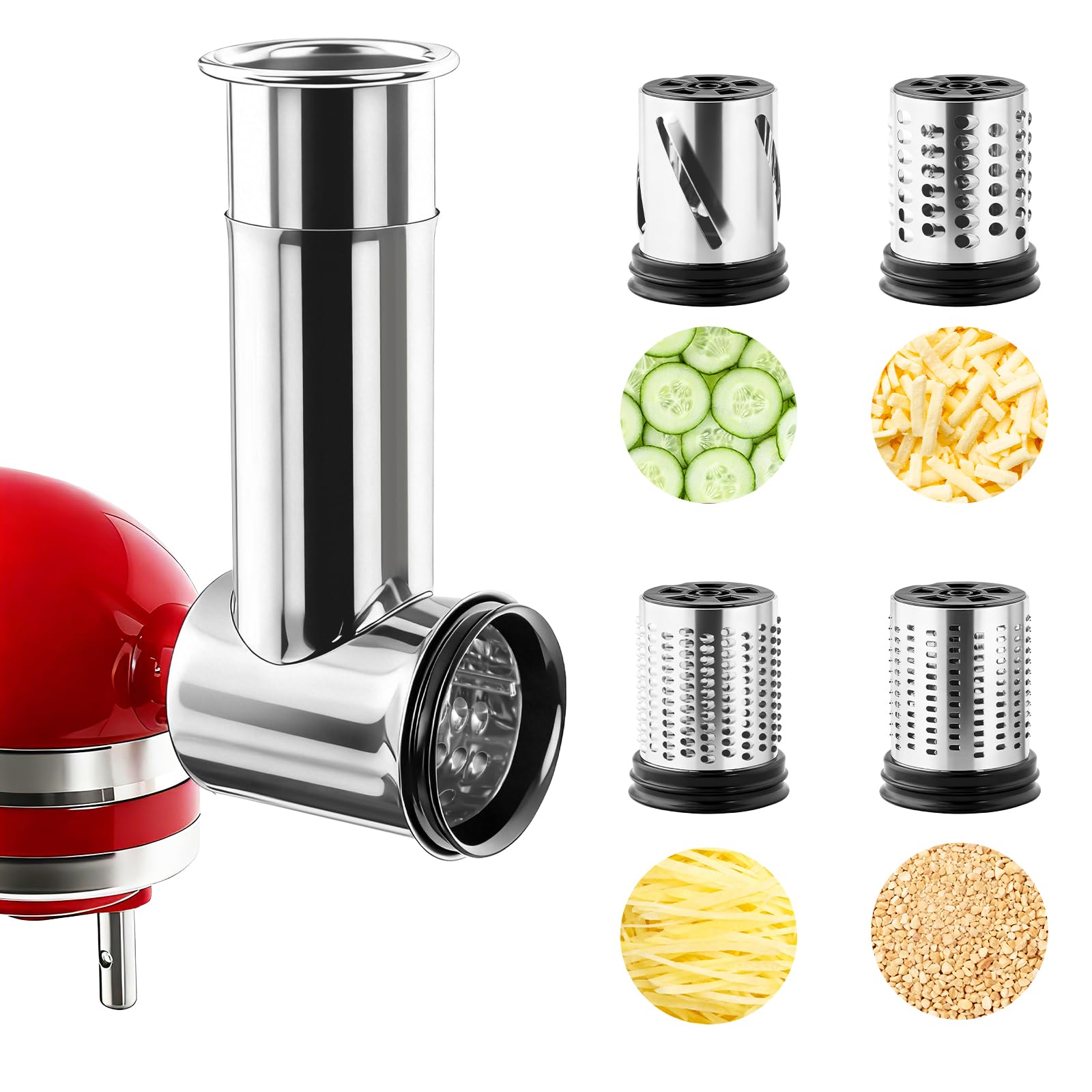 Cheese Grater Box - Affettatrice in Acciaio Inox, Trituratore e
