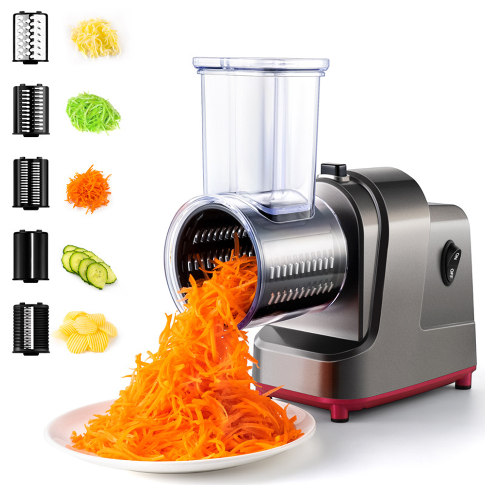 Cheese Grater Box - LMETJMA 250W 5 in 1 Affettatrice