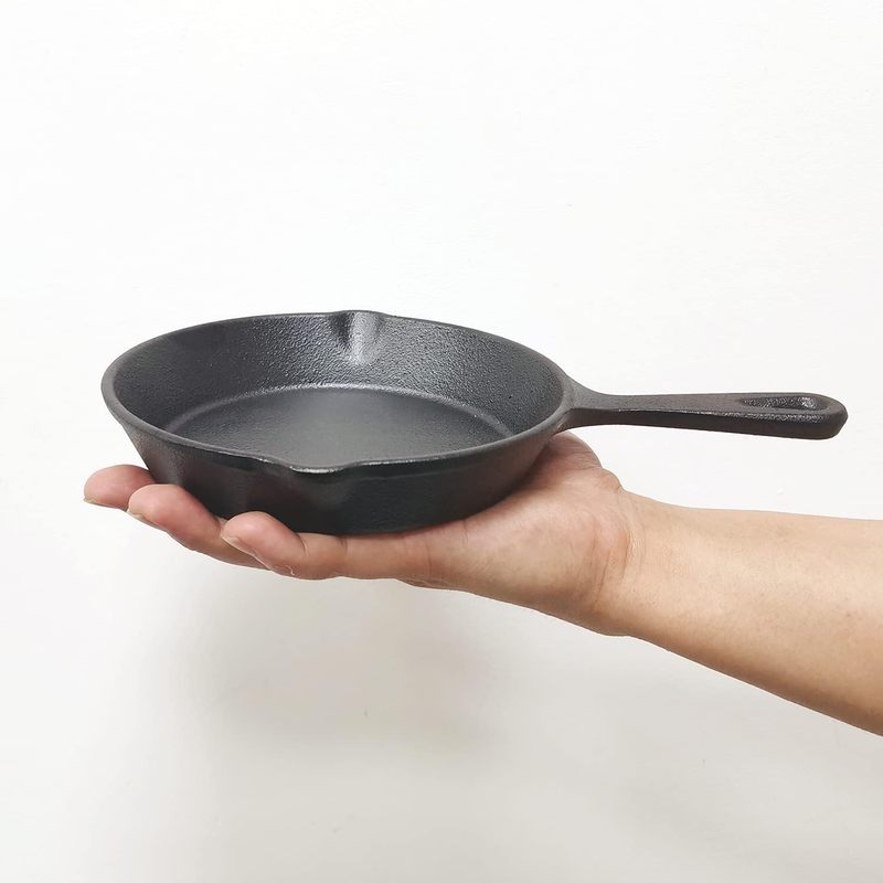 Cast Iron Skillet - Padella in ghisa da 6 pollici,