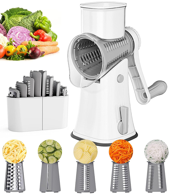 Cheese Grater Box - LMETJMA 5 in 1 Grattugia Rotante