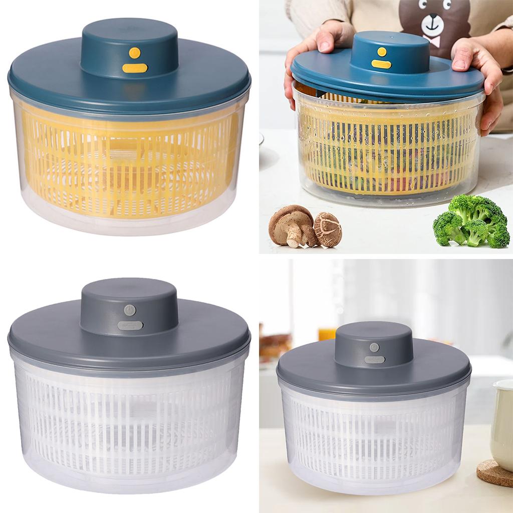 Salad Spinner - Pratica Centrifuga Elettrica per Insalata, Asciugatura