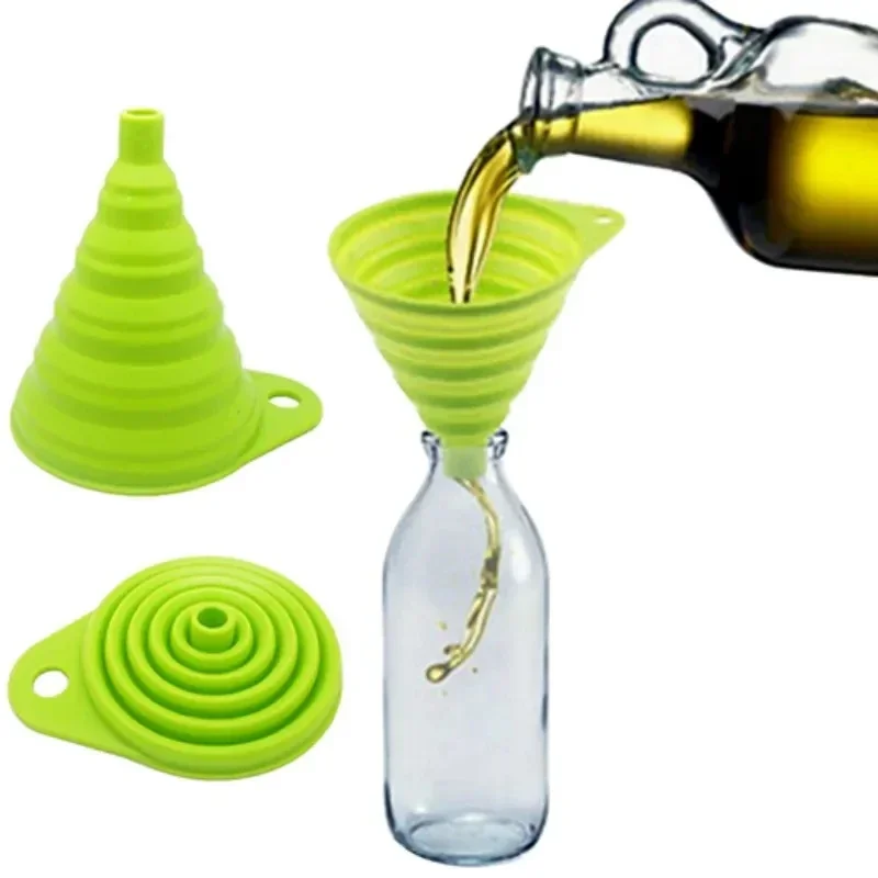 Kitchen Gadgets For Small Kitchens - 1/4 Pezzi Imbuto Pieghevole in Silicone,