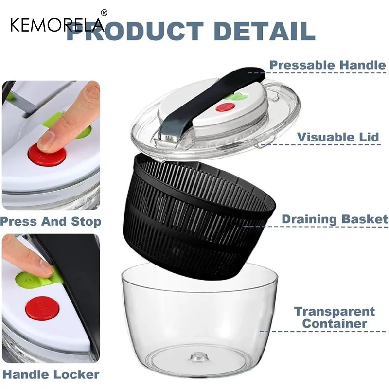 KEMORELA Centrifuga per Verdur - Salad Spinner recensione e prezzo