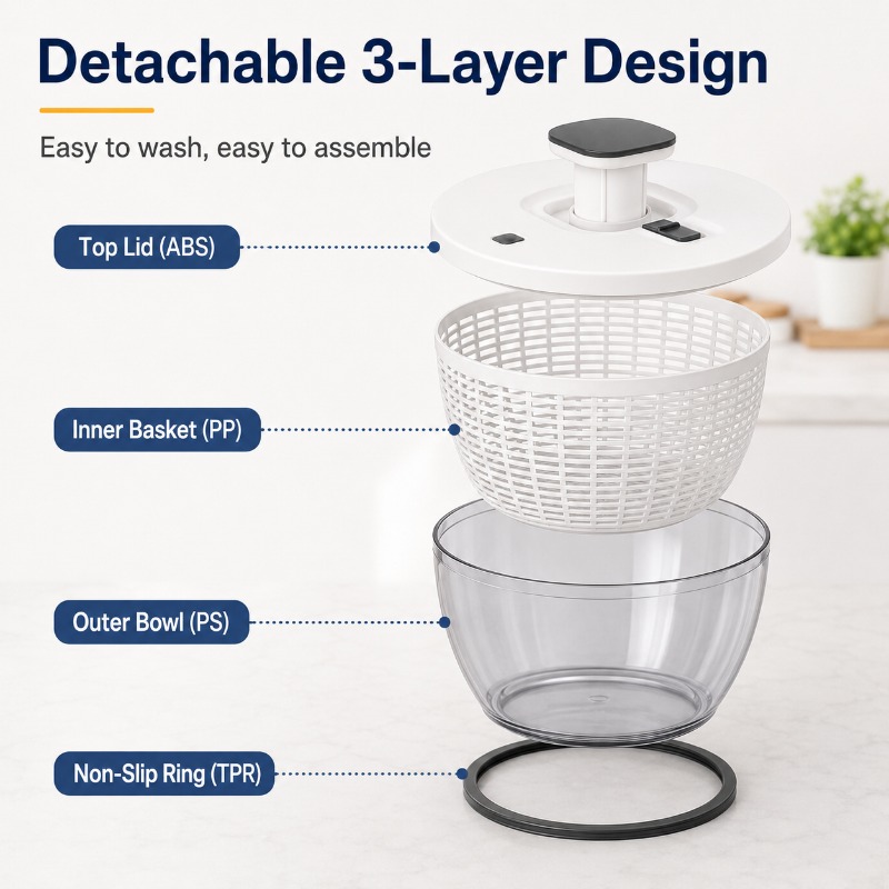 Centrifuga per Insalata Grande - Salad Spinner recensione e prezzo