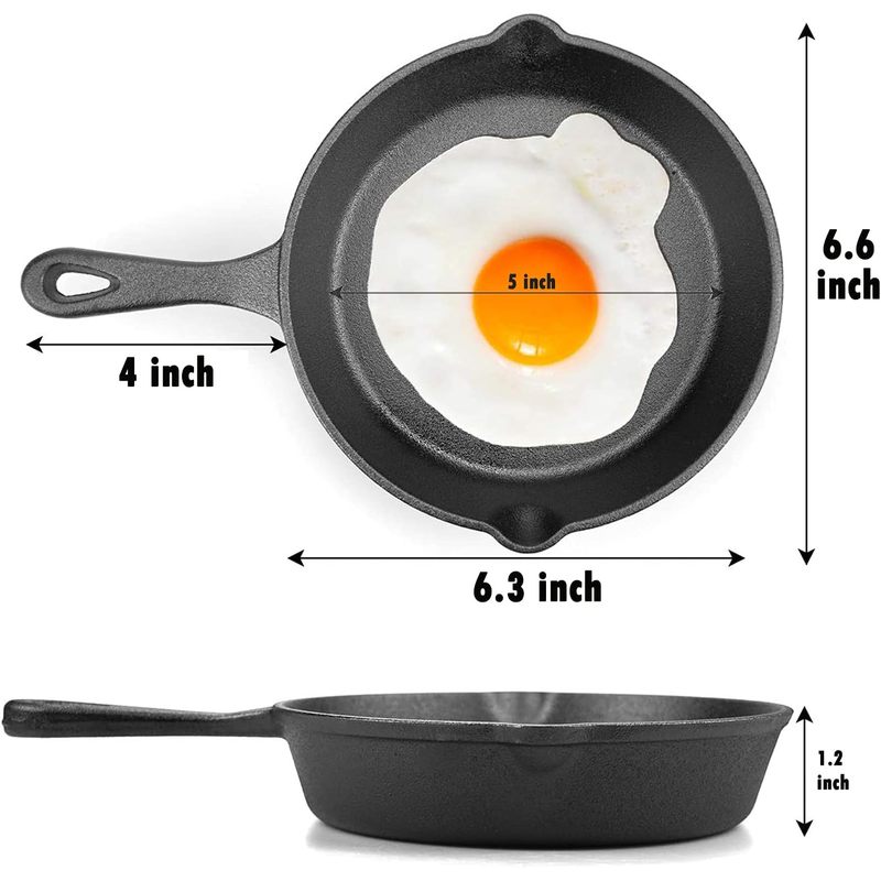Padella in ghisa da 6 pollici, - Cast Iron Skillet recensione e prezzo