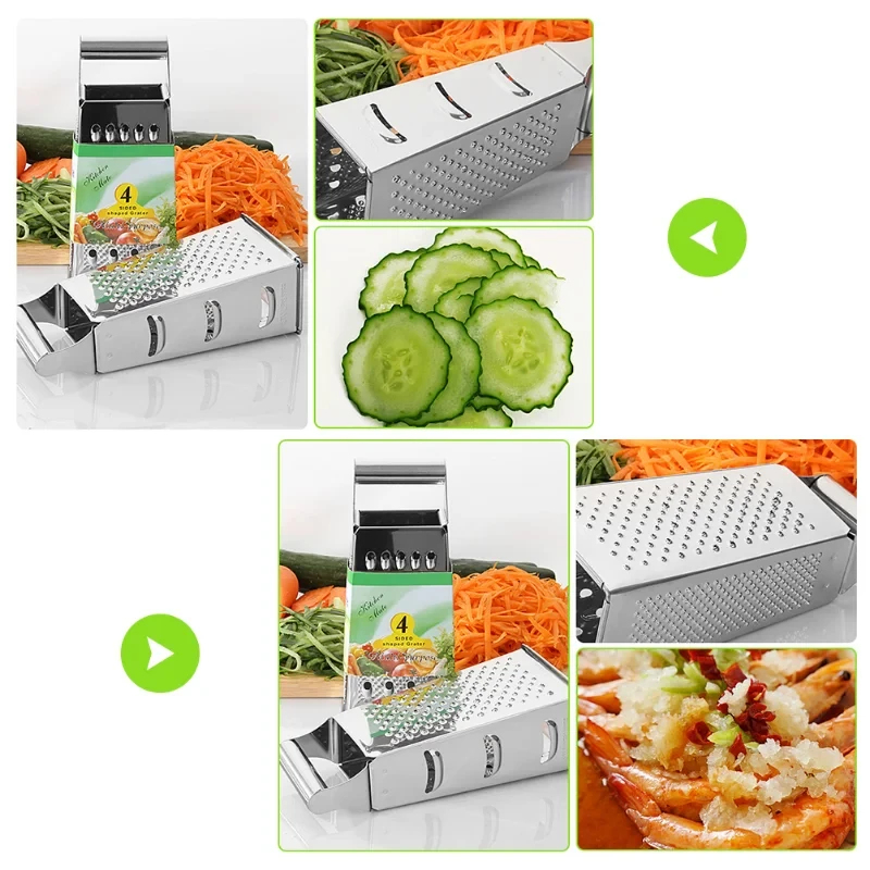 Grattugia a 4 Lame in Acciaio  - Cheese Grater Box recensione e prezzo